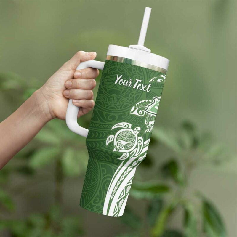 Aloha Molokai Island Custom Stanley Quencher 40oz Stainless Steel Tumbler With Handle - Threewoofs - Image 3