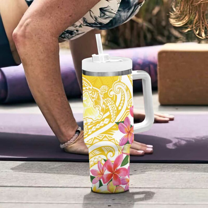 Aloha Oahu Island Custom Stanley Quencher 40oz Stainless Steel Tumbler With Handle - Threewoofs - Image 6