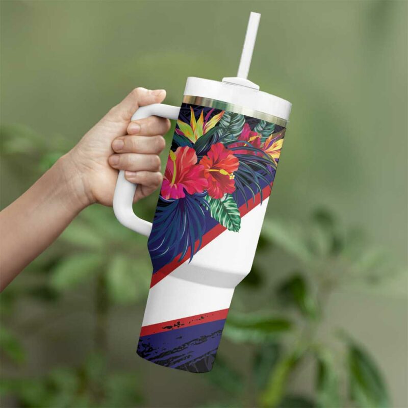 American Samoa Flag Day Since 1900 Custom Stanley Quencher 40oz Stainless Steel Tumbler With Handle - Threewoofs - Image 3