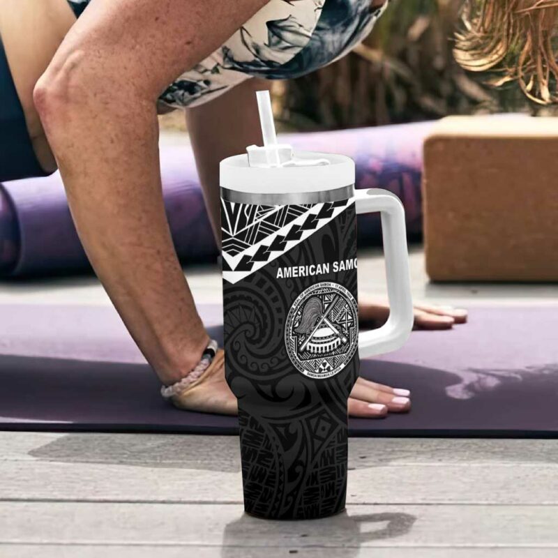 American Samoa MLK Day Polynesian Custom Stanley Quencher 40oz Stainless Steel Tumbler With Handle - Threewoofs - Image 6