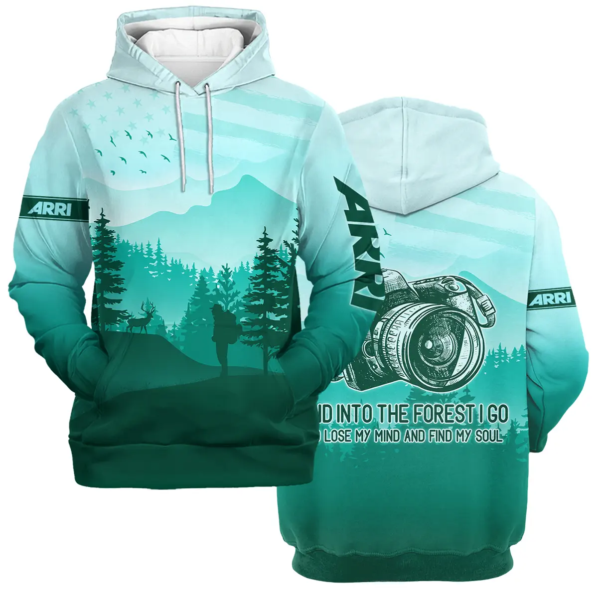 And Into The Forest I Go To Lose My Mind And Find My Soul Arri Photography Videography All Over Prints BL281024A1AR - Hoodie