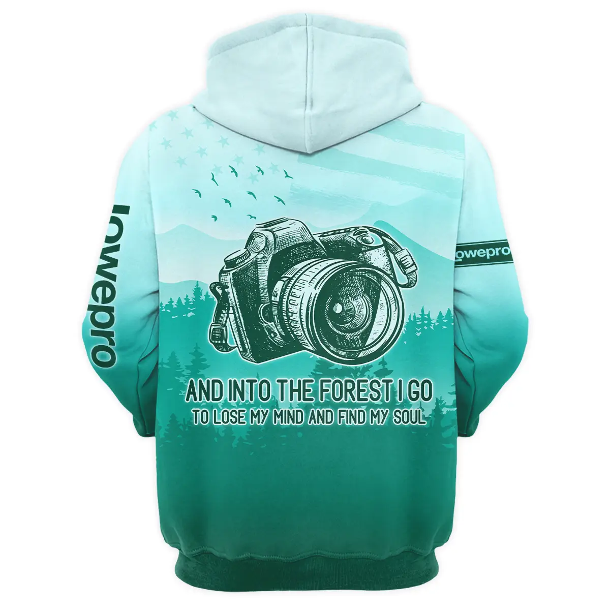 And Into The Forest I Go To Lose My Mind And Find My Soul Lowepro Photography Videography All Over Prints BL281024A1LP - Hoodie - Image 3