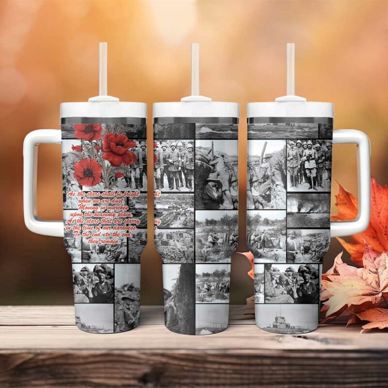 ANZAC Day Gallipoli Campaign Custom Stanley Quencher 40oz Stainless Steel Tumbler With Handle - Threewoofs - Image 4