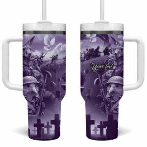 ANZAC Day The Battle of Lone Pine Custom Stanley Quencher 40oz Stainless Steel Tumbler With Handle - Threewoofs