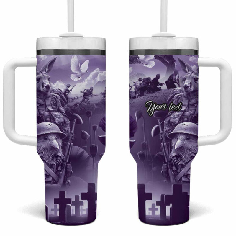 ANZAC Day The Battle of Lone Pine Custom Stanley Quencher 40oz Stainless Steel Tumbler With Handle - Threewoofs