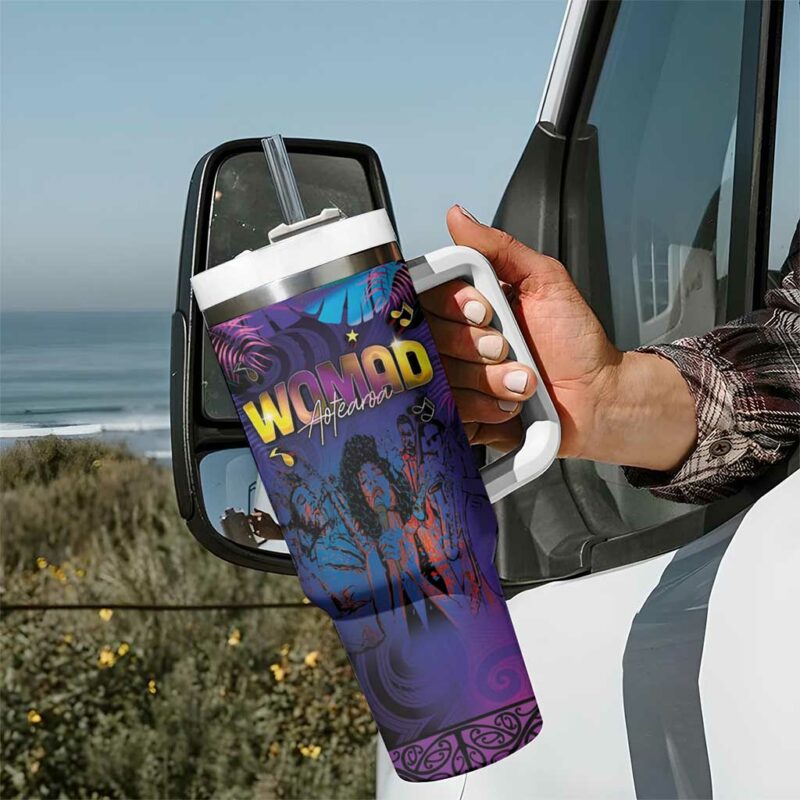 Aotearoa Arts Festival 2025 Maori Music Art Dance Rhythmic Custom Stanley Quencher 40oz Stainless Steel Tumbler With Handle - Threewoofs - Image 7