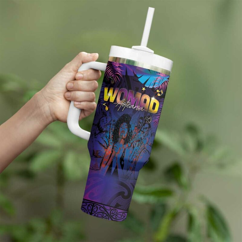 Aotearoa Arts Festival 2025 Maori Music Art Dance Rhythmic Custom Stanley Quencher 40oz Stainless Steel Tumbler With Handle - Threewoofs - Image 3