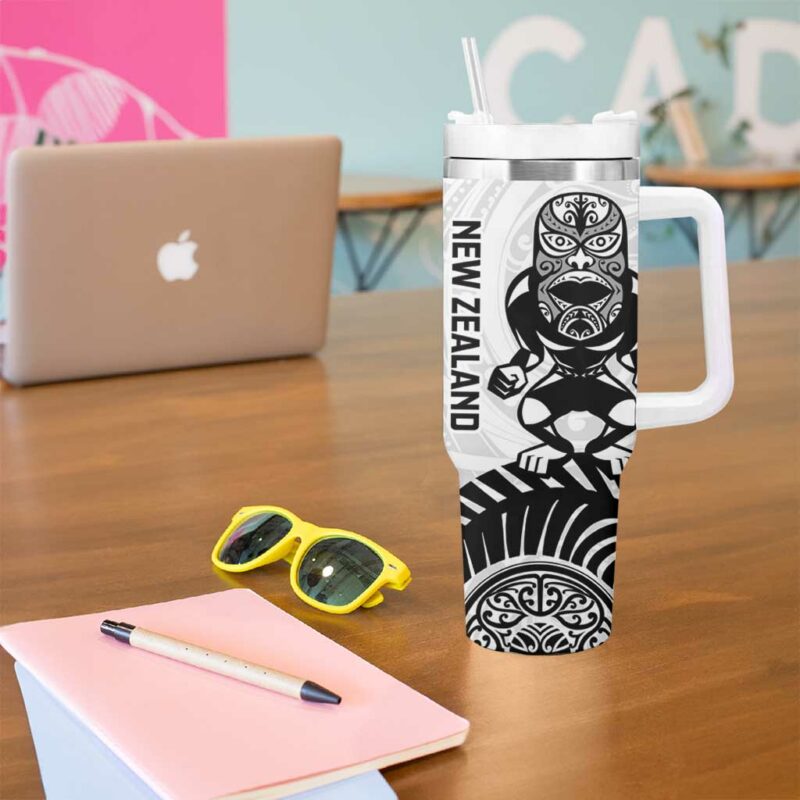 Aotearoa Football Custom Stanley Quencher 40oz Stainless Steel Tumbler With Handle - Threewoofs - Image 5
