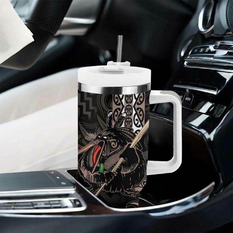 Aotearoa Hei Matau Haka Kiwi Mix Maori Mangopare Custom Stanley Quencher 40oz Stainless Steel Tumbler With Handle - Threewoofs - Image 8