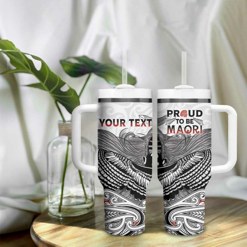 Aotearoa Proud To Be Maori Custom Stanley Quencher 40oz Stainless Steel Tumbler With Handle - Threewoofs - Image 9