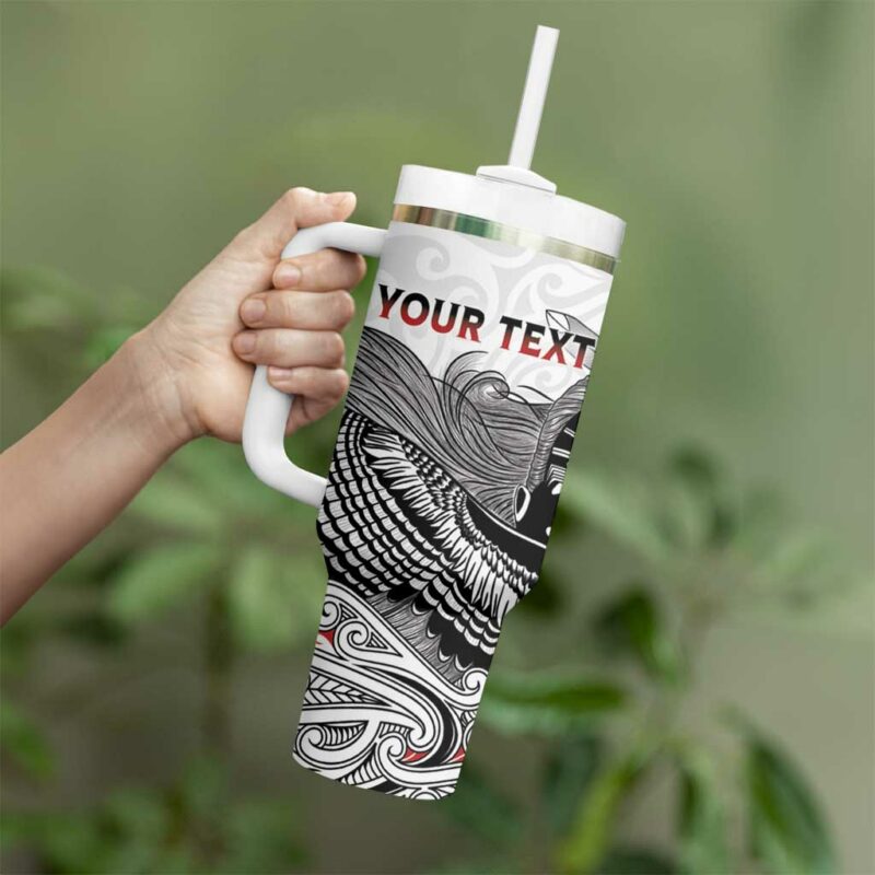 Aotearoa Proud To Be Maori Custom Stanley Quencher 40oz Stainless Steel Tumbler With Handle - Threewoofs - Image 3