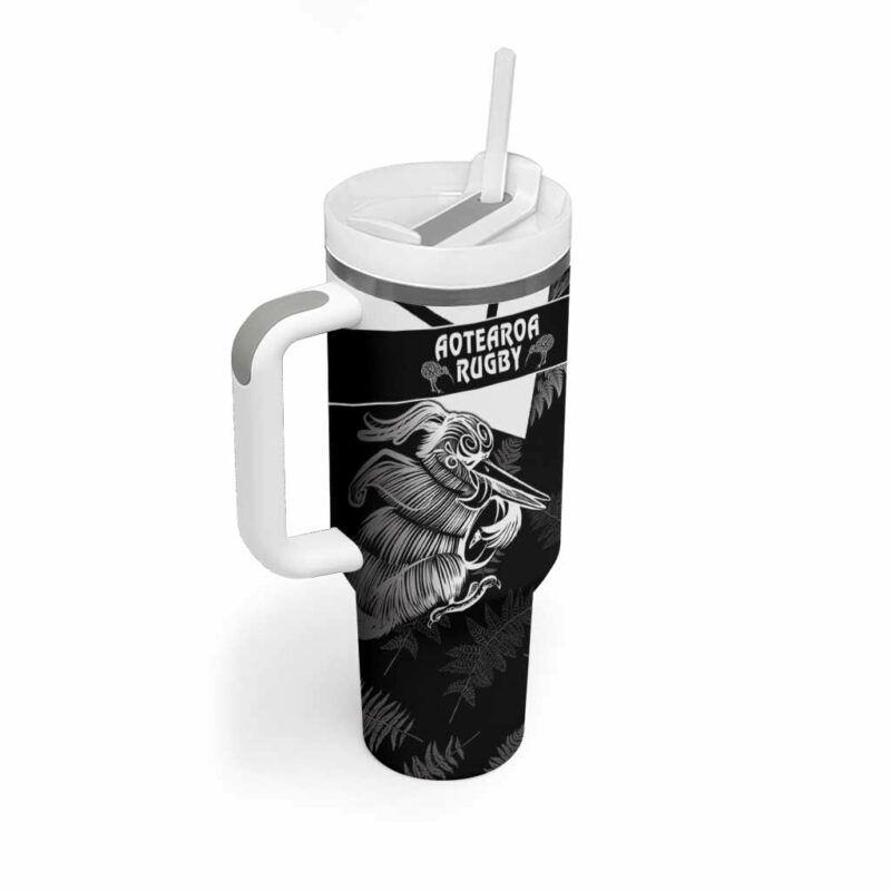 Aotearoa Silver Fern Rugby 2024 Go Kiwi Custom Stanley Quencher 40oz Stainless Steel Tumbler With Handle - Threewoofs - Image 2