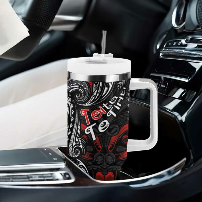 Aotearoa Toitu Te Tiriti New Zealand Honour the Treaty Te Tiriti Is Us Custom Stanley Quencher 40oz Stainless Steel Tumbler With Handle - Threewoofs - Image 8