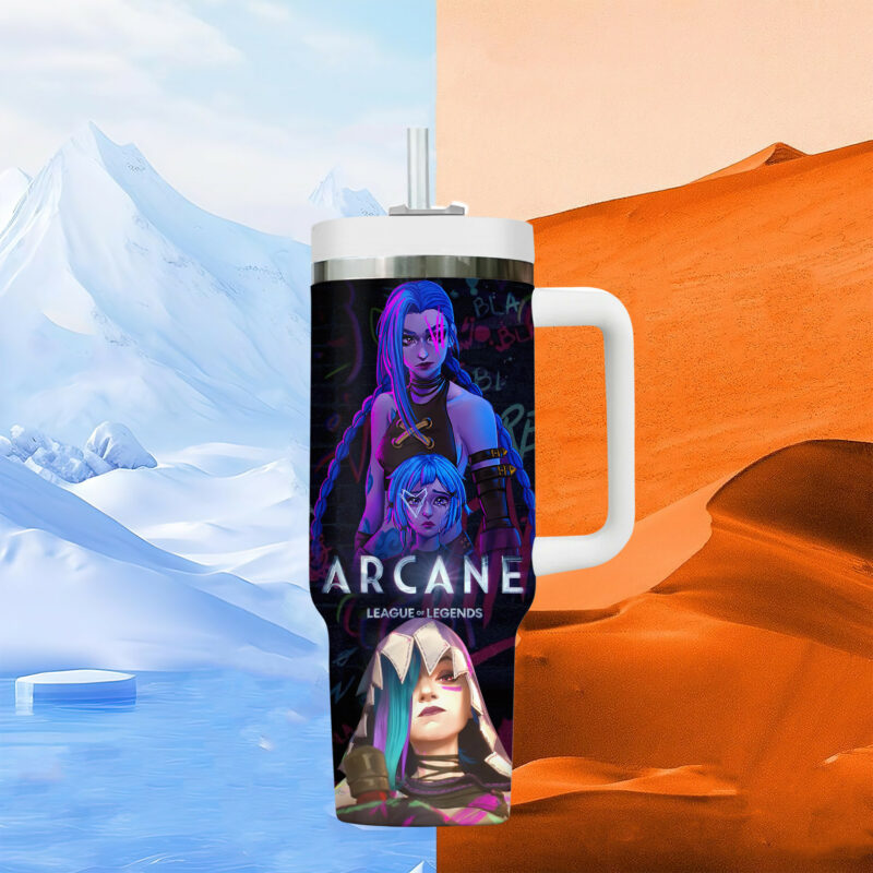 Arcane TV Series Custom Stanley Quencher 40oz Stainless Steel Tumbler With Handle - Threewoofs - Image 7