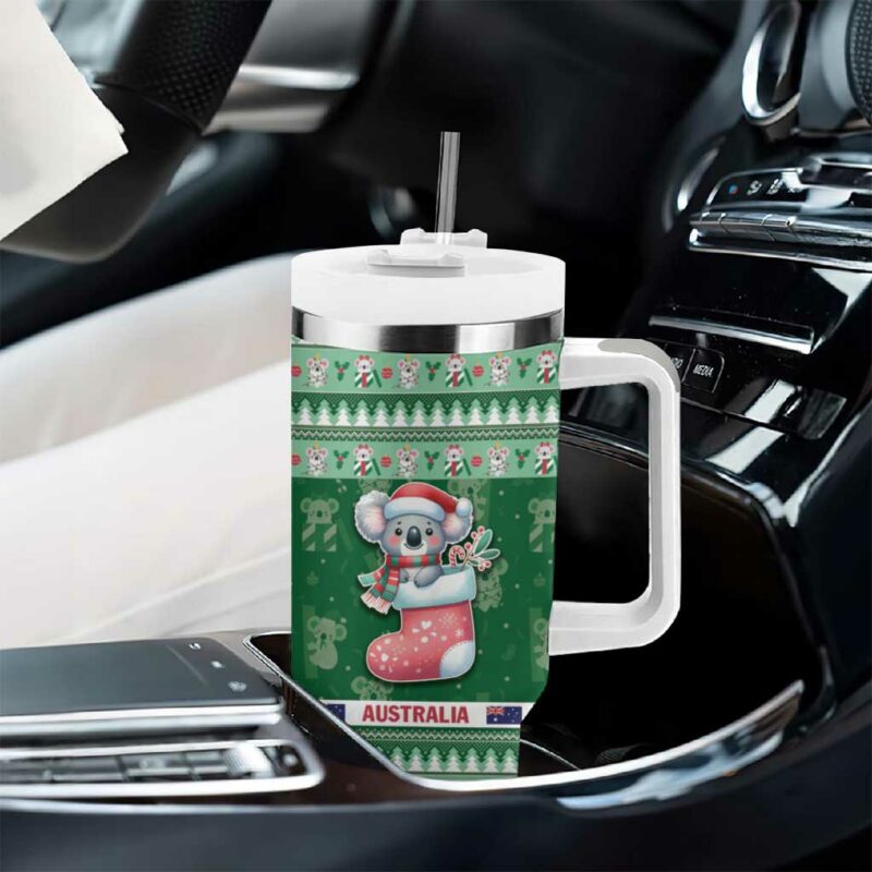 Aussie Koala Merry Christmas Custom Stanley Quencher 40oz Stainless Steel Tumbler With Handle - Threewoofs - Image 8