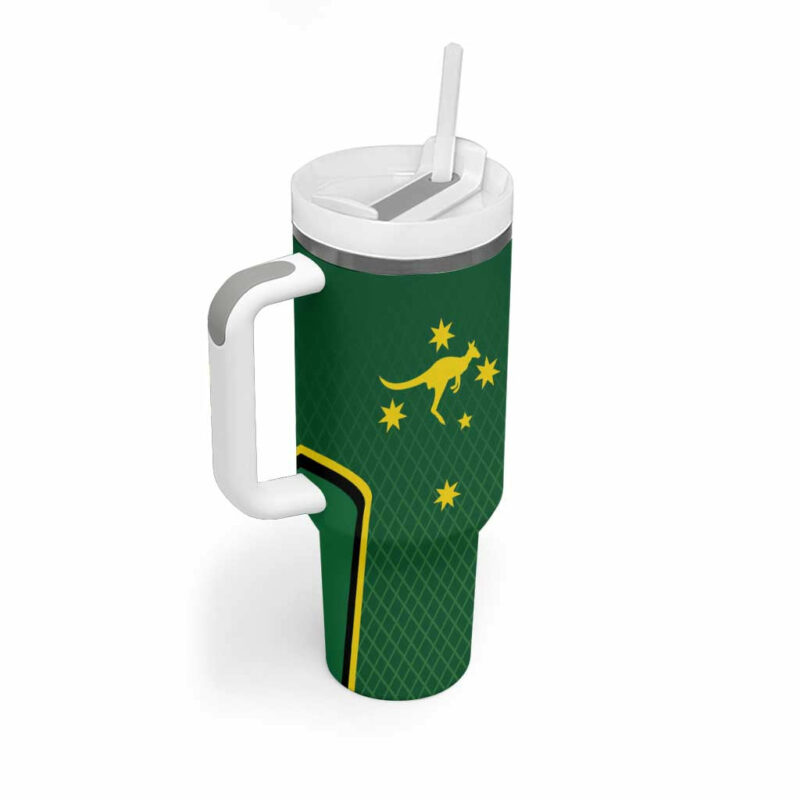 Australia Day 26 January With National Color Custom Stanley Quencher 40oz Stainless Steel Tumbler With Handle - Threewoofs - Image 3