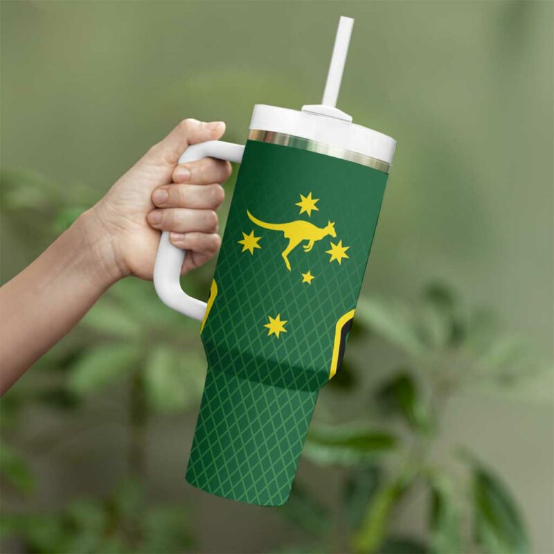 Australia Day 26 January With National Color Custom Stanley Quencher 40oz Stainless Steel Tumbler With Handle - Threewoofs - Image 4