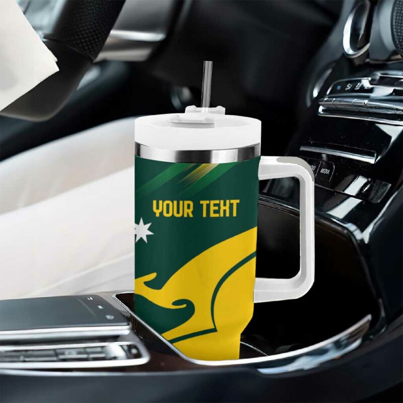 Australia Go Paris 2024 National Color Custom Stanley Quencher 40oz Stainless Steel Tumbler With Handle - Threewoofs - Image 8