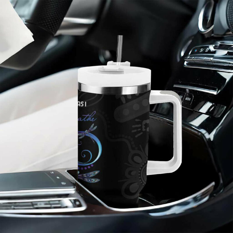 Australia Indigenous Memorial As Long As I Breathe You‚Äôll Be Remembered Custom Stanley Quencher 40oz Stainless Steel Tumbler With Handle - Threewoofs - Image 8