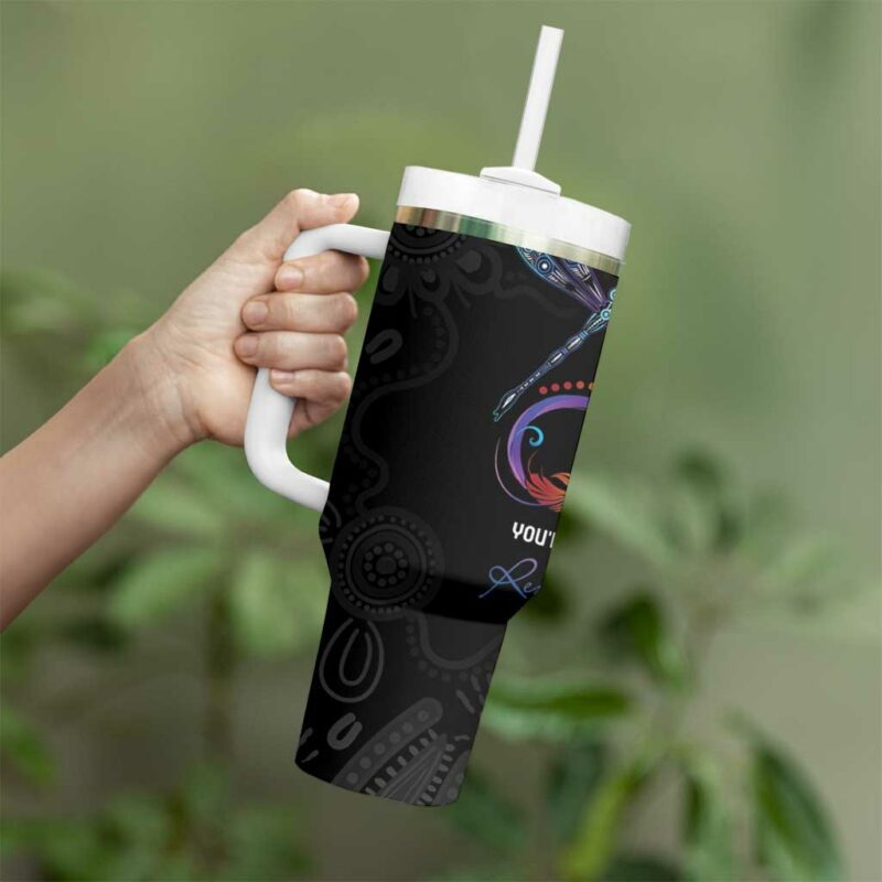 Australia Indigenous Memorial As Long As I Breathe You‚Äôll Be Remembered Custom Stanley Quencher 40oz Stainless Steel Tumbler With Handle - Threewoofs - Image 4