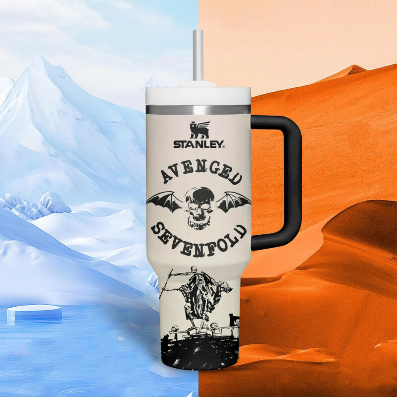 Avenged Sevenfold Music Custom Stanley Quencher 40oz Stainless Steel Tumbler With Handle - Threewoofs - Image 5