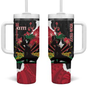 Ayiti Neg Marron Dashiki Mix Polynesian Custom Stanley Quencher 40oz Stainless Steel Tumbler With Handle - Threewoofs