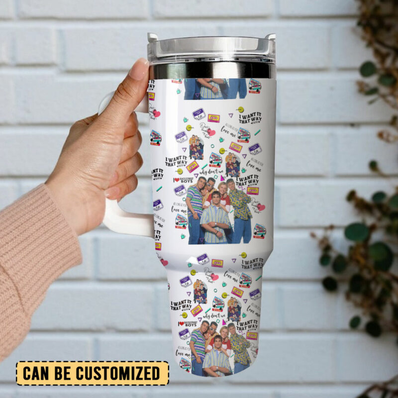 Backstreet Boys Music Custom Stanley Quencher 40oz Stainless Steel Tumbler - Threewoofs - Image 4