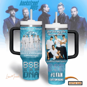 Backstreet Boys Music Custom Stanley Quencher 40oz Stainless Steel Tumbler With Handle - Threewoofs