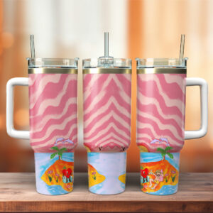 Bad Bunny Music Custom Stanley Quencher 40oz Stainless Steel Tumbler With Handle - Threewoofs
