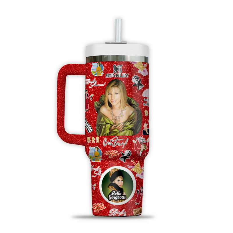 Barbra Streisand Music Custom Stanley Quencher 40oz Stainless Steel Tumbler With Handle - Threewoofs - Image 4