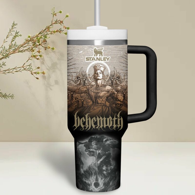 Behemoth Characters Custom Stanley Quencher 40oz Stainless Steel Tumbler With Handle - Threewoofs - Image 5