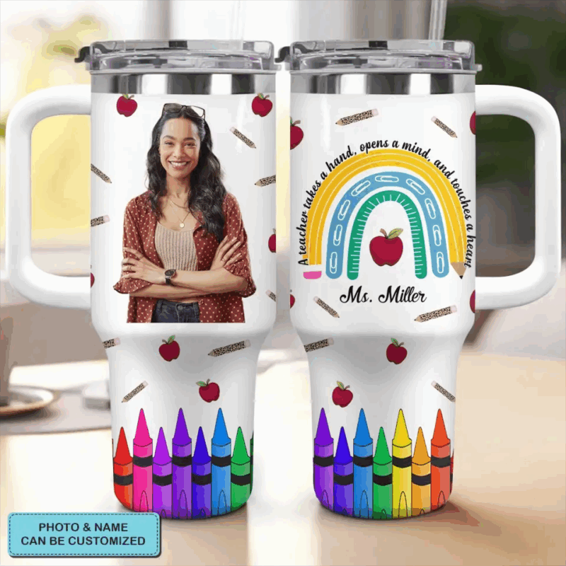 Being A Teacher Custom Stanley Quencher 40oz Stainless Steel Tumbler With Handle - Threewoofs