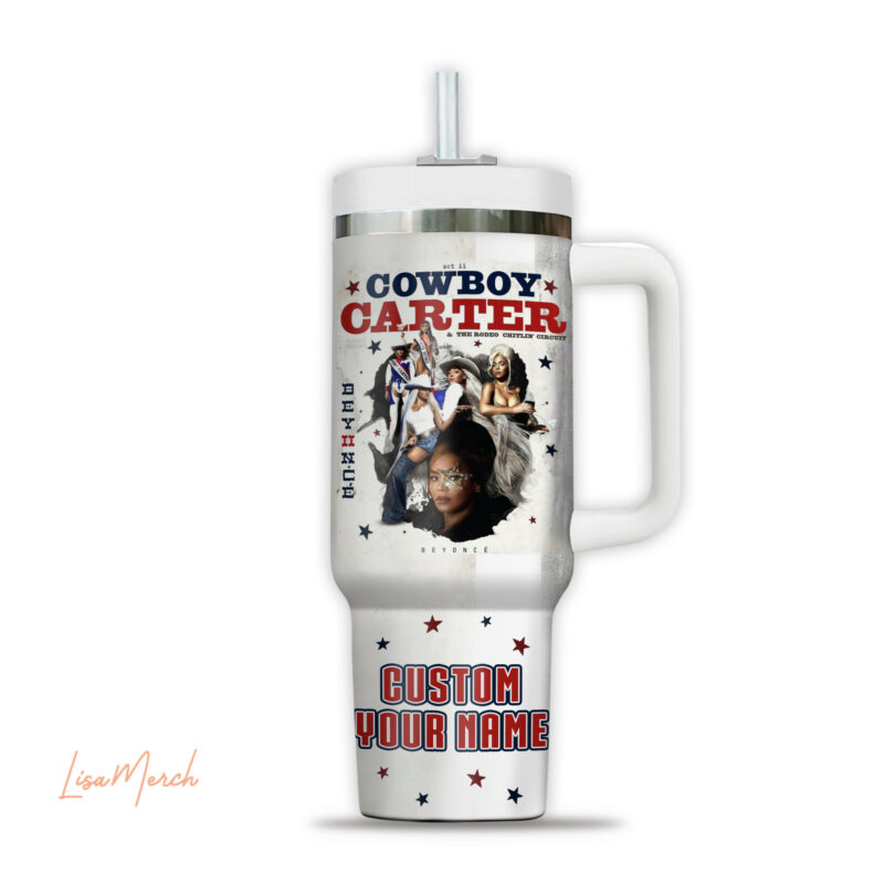 Beyonc√© Music Custom Stanley Quencher 40oz Stainless Steel Tumbler With Handle - Threewoofs - Image 3