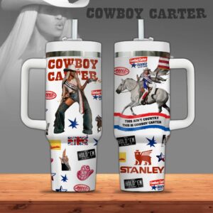 Beyonc√© Music Custom Stanley Quencher 40oz Stainless Steel Tumbler With Handle - Threewoofs