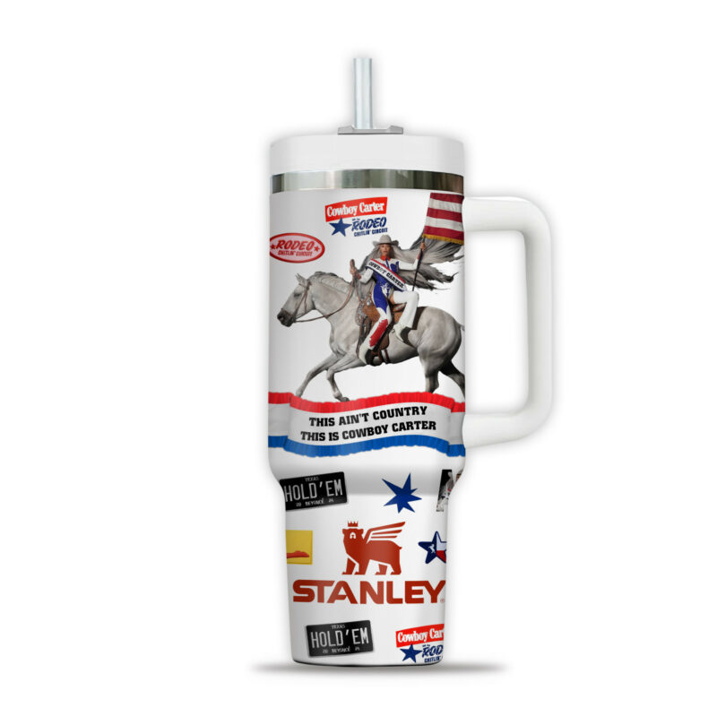 Beyonc√© Music Custom Stanley Quencher 40oz Stainless Steel Tumbler With Handle - Threewoofs - Image 3