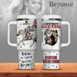Beyonc√© Music Custom Stanley Quencher 40oz Stainless Steel Tumbler With Handle - Threewoofs