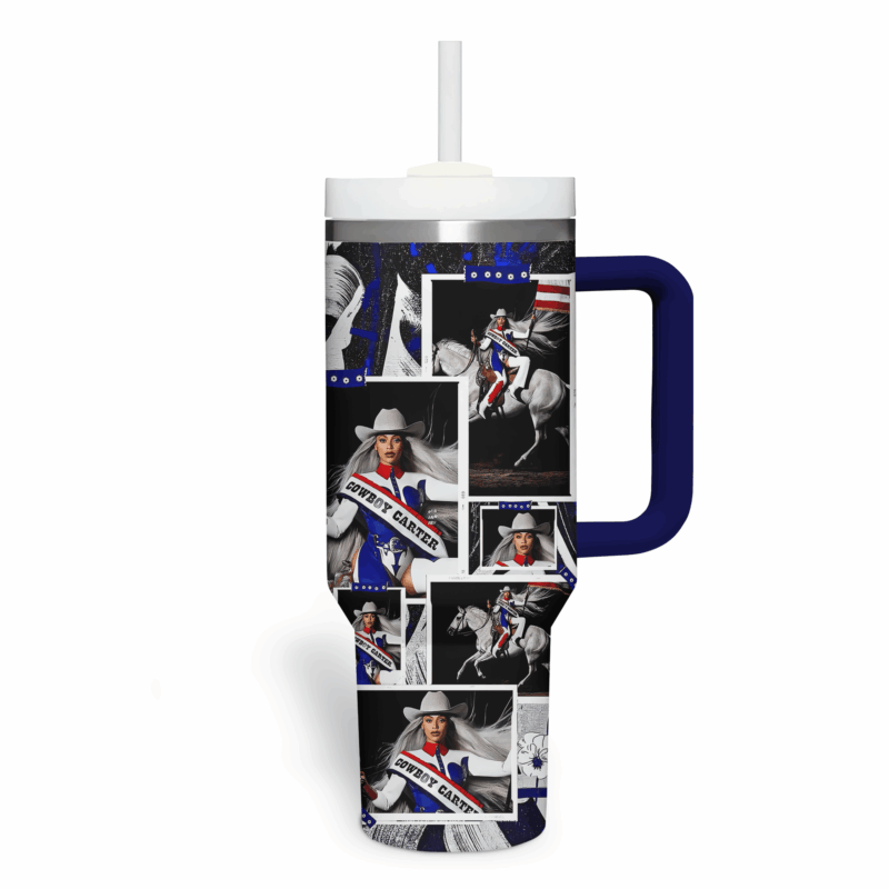 Beyonce Music Custom Stanley Quencher 40oz Stainless Steel Tumbler With Handle - Threewoofs - Image 3