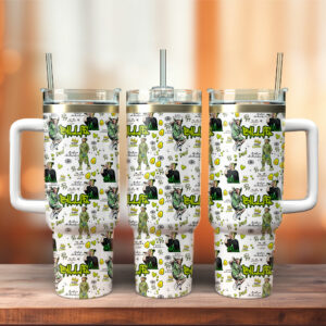 Billie Eilish Music Custom Stanley Quencher 40oz Stainless Steel Tumbler With Handle - Threewoofs