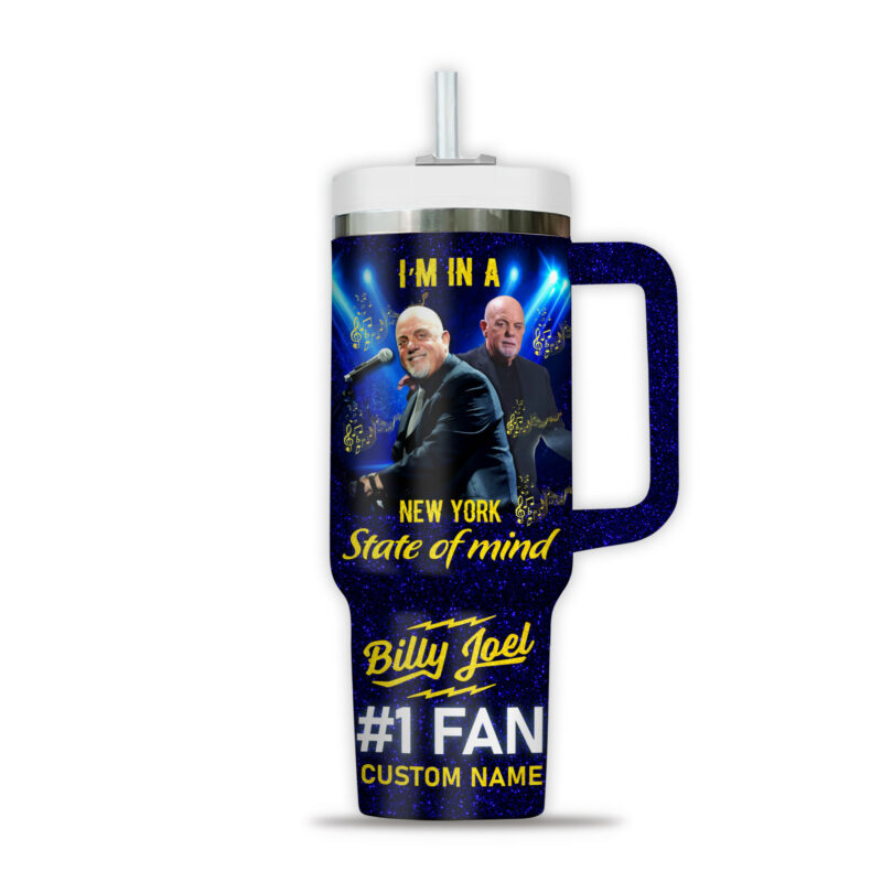 Billy Joel Music Custom Stanley Quencher 40oz Stainless Steel Tumbler With Handle - Threewoofs - Image 3
