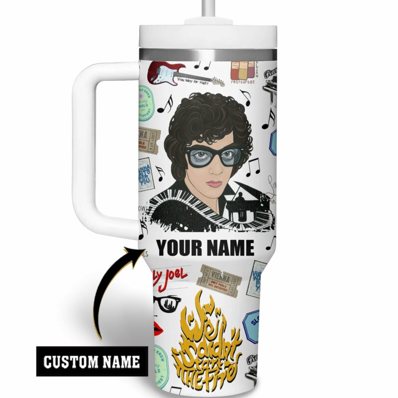 Billy Joel Music Custom Stanley Quencher 40oz Stainless Steel Tumbler With Handle - Threewoofs - Image 2