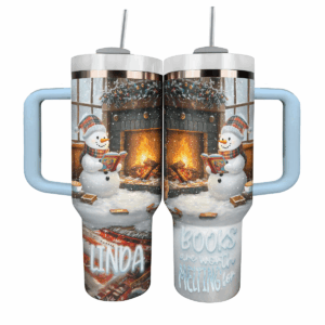 Books Are Worth Melting For Christmas Custom Stanley Quencher 40oz Stainless Steel Tumbler With Handle - Threewoofs