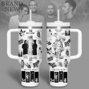Brand New Music Custom Stanley Quencher 40oz Stainless Steel Tumbler With Handle - Threewoofs