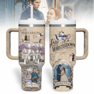 Bridgerton TV Series Custom Stanley Quencher 40oz Stainless Steel Tumbler With Handle - Threewoofs