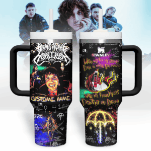 Bring Me The Horizon Music Custom Stanley Quencher 40oz Stainless Steel Tumbler With Handle - Threewoofs
