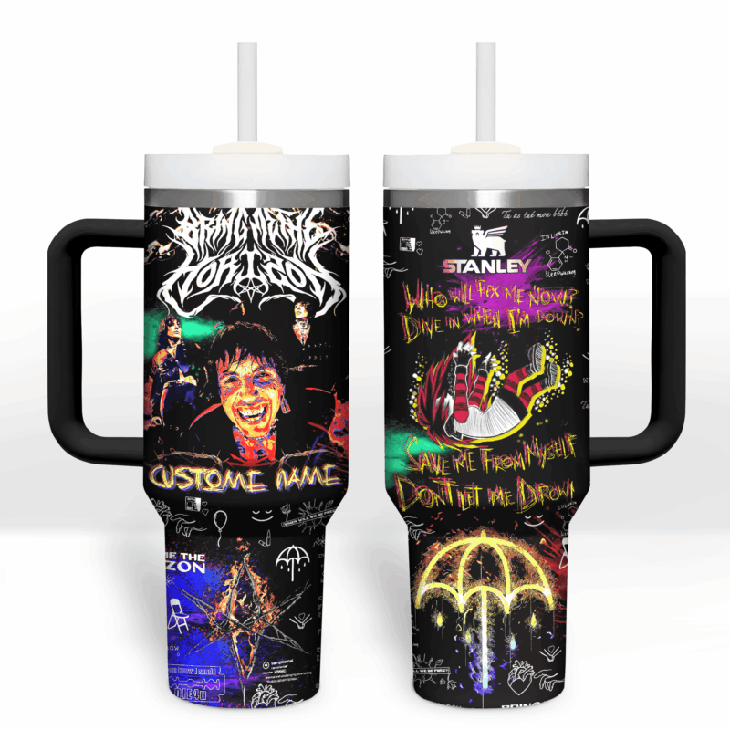 Bring Me The Horizon Music Custom Stanley Quencher 40oz Stainless Steel Tumbler With Handle - Threewoofs - Image 4