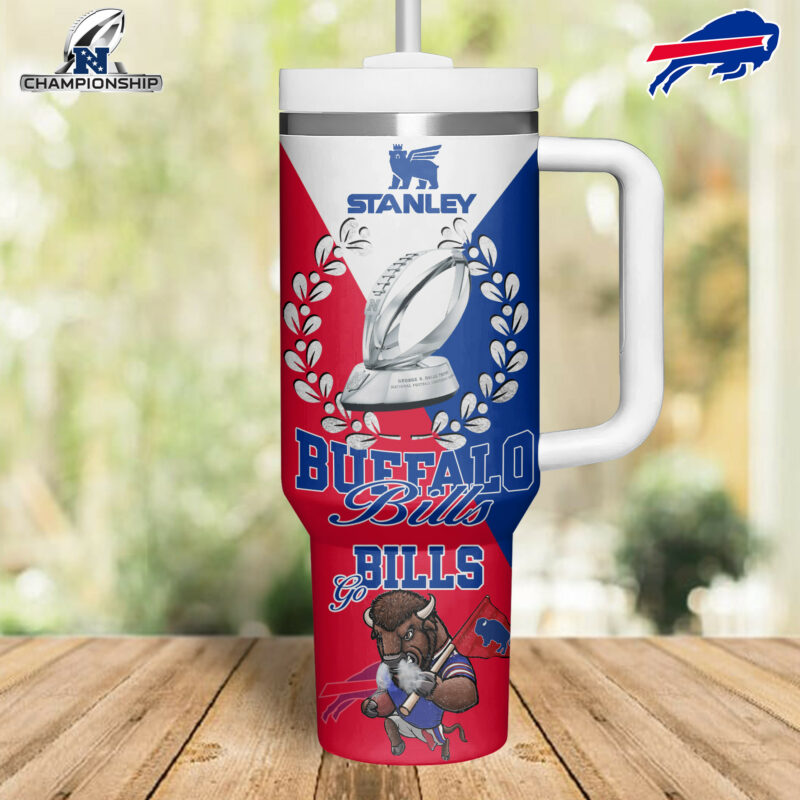 Buffalo Bills NFL Sports Custom Stanley Quencher 40oz Stainless Steel Tumbler With Handle - Threewoofs - Image 2