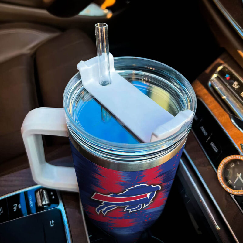 Buffalo Bills NFL Sports Custom Stanley Quencher 40oz Stainless Steel Tumbler - Threewoofs - Image 4