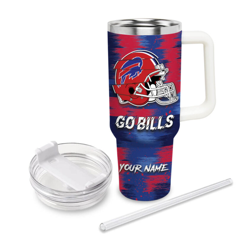 Buffalo Bills NFL Sports Custom Stanley Quencher 40oz Stainless Steel Tumbler - Threewoofs - Image 3