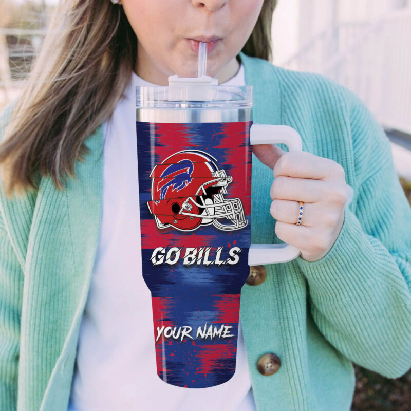Buffalo Bills NFL Sports Custom Stanley Quencher 40oz Stainless Steel Tumbler - Threewoofs - Image 5