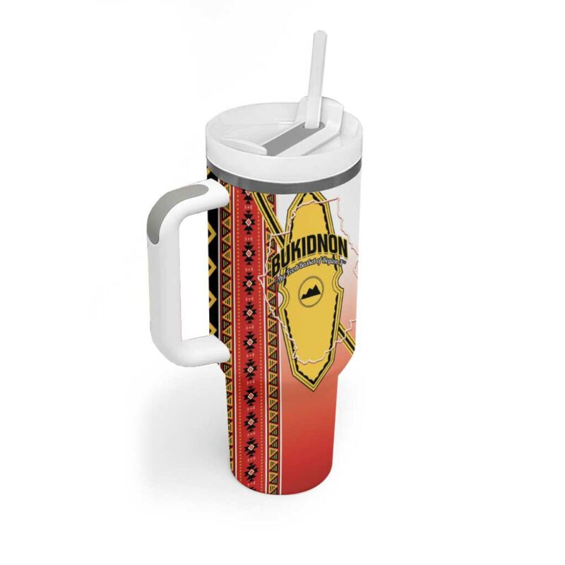 Bukidnon Philippines Custom Stanley Quencher 40oz Stainless Steel Tumbler With Handle - Threewoofs - Image 2